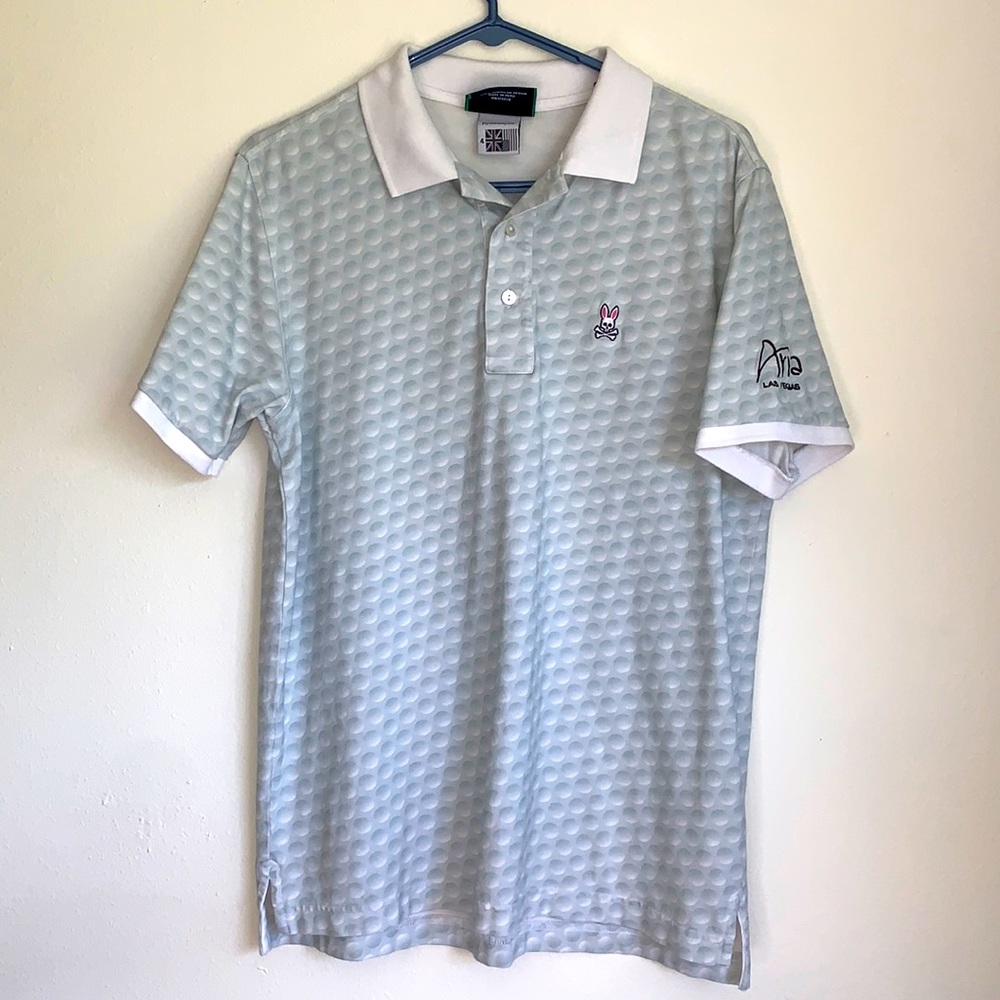 Psycho Bunny Blue Polo Aria Las Vegas